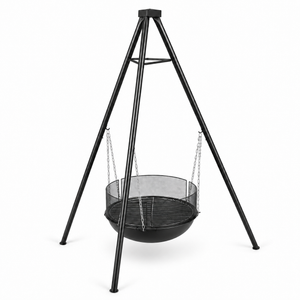 Tripod Braai Grill Charcoal Fire Pit Hanging Portable Outdoor Camping BBQ