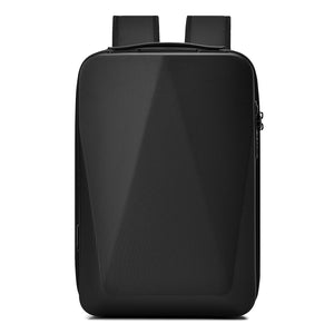 Expandable Hard Shell 17 Inch Laptop Anti-Theft Backpack with Lock USB Port - Black