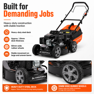 YARD FORCE 163cc Petrol Lawnmower Honda GXV160 Mulch & Catch Self-Propelled