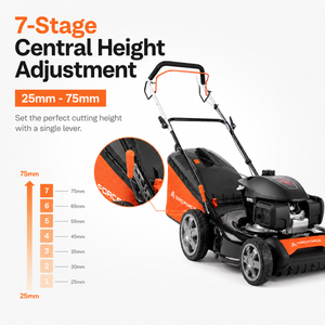YARD FORCE Honda GCV200 Self-Propelled Petrol Lawnmower 51cm 4-in-1