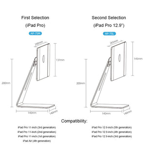 GagaFast Portable Rotatable Aluminium Alloy Magnet Stand for iPad – iPad Pro 12.9 Inch