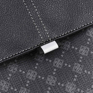 GagaFast Men's Classic Monogram Laptop Backpack with Snap Button Flap