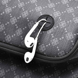 GagaFast Men's Classic Monogram Laptop Backpack with Snap Button Flap
