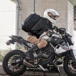 GagaFast – Motorcycle Helmet Laptop Hard Shell Expandable Waterproof Backpack