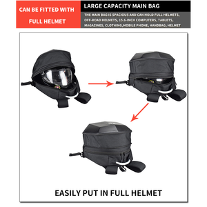 GagaFast – Motorcycle Helmet Laptop Hard Shell Expandable Waterproof Backpack