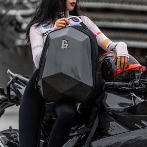 GagaFast – Motorcycle Helmet Laptop Hard Shell Expandable Waterproof Backpack