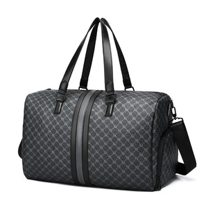 GagaFast Classic Monogram Travel Sports Duffel Bag with Shoe Compartment