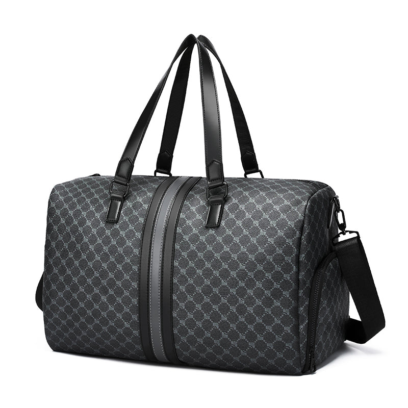 GagaFast Classic Monogram Travel Sports Duffel Bag with Shoe Compartment