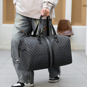 GagaFast Classic Monogram Travel Sports Duffel Bag with Shoe Compartment