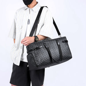 GagaFast Monogram Business Travel Gym Duffel Bag with Shoe Compartment
