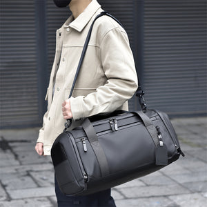 Unisex Gym Travel Duffel Bag with Shoe Compartment Wet-Dry Separation