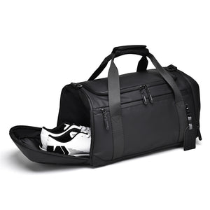 Unisex Gym Travel Duffel Bag with Shoe Compartment Wet-Dry Separation