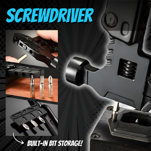 Multi-functional Folding Tool with Adjustable Wrench Hammer Knife