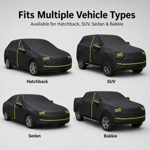 GagaFast Black Shield Car Cover Compatible Vehicle Types – Hatchback Sedan SUV Bakkie Compatibility Chart