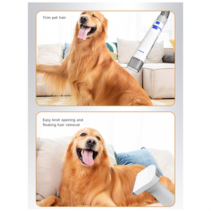 Kemei Multifuctional Pet Vaccum Cleaner One-Stop Grooming Kit 15 in 1