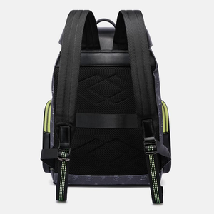 Mark Fairwhale Unisex Business Travel Laptop Backpack with Luggage Strap – Black