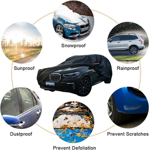 GagaFast Black Shield Pro Car Cover – Waterproof and UV-Proof Outer Layer Protection Detail