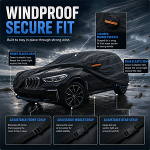 GagaFast Black Shield Pro Premium Car Cover South Africa – Soft Cotton Lining for Ceramic Coated & Wrapped Vehicles