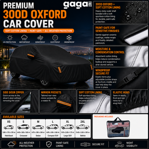 GagaFast Black Shield Pro Premium Car Cover South Africa – Soft Cotton Lining for Ceramic Coated & Wrapped Vehicles