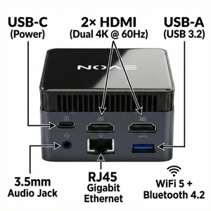 EVON M6S Mini PC Intel N100 12GB 256GB NVMe SSD Dual 4K Windows 11 OpenClaw