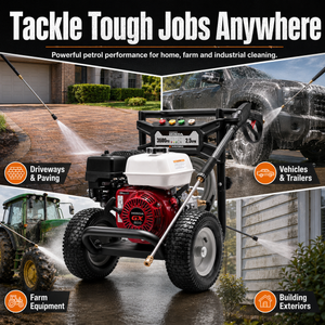 YARD FORCE Honda GX200 Petrol Pressure Washer 3600PSI 248 Bar 5 Nozzles