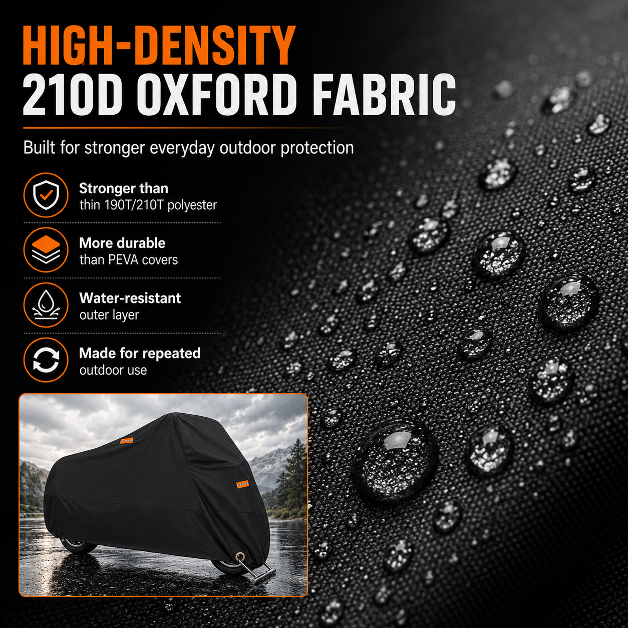 GagaFast Waterproof Motorbike Cover South Africa – 210D Oxford All-Weather Motorcycle & Scooter Protection