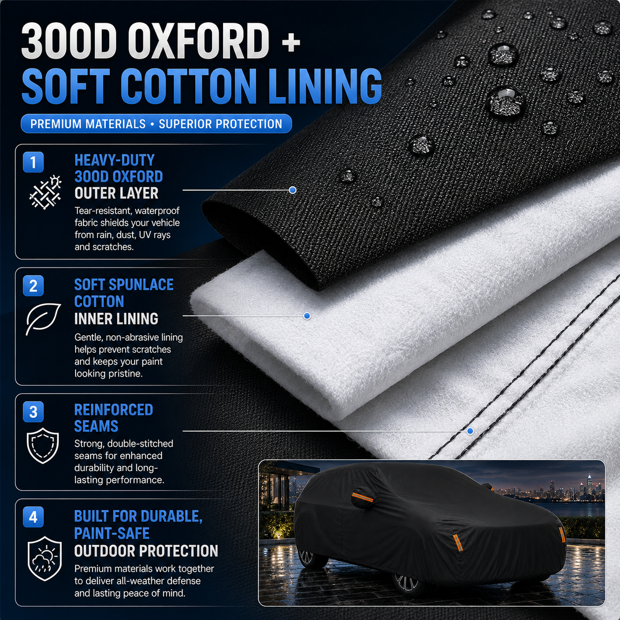 GagaFast Black Shield Pro Premium Car Cover South Africa – Soft Cotton Lining for Ceramic Coated & Wrapped Vehicles