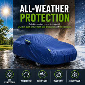 GagaFast Blue Shield Car Cover All-Weather Protection – UV Rain Wind Dust and Frost Resistance
