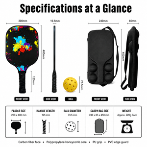 GagaFast T300 Carbon Fiber Pickleball Paddle Set