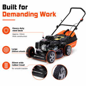 YARD FORCE 163cc Petrol Lawnmower Honda GXV160 Mulch & Catch 48cm Cut