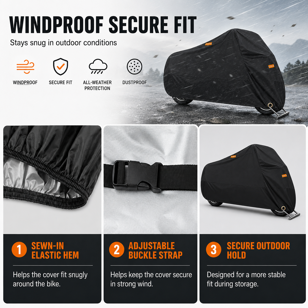 GagaFast Waterproof Motorbike Cover South Africa – 210D Oxford All-Weather Motorcycle & Scooter Protection