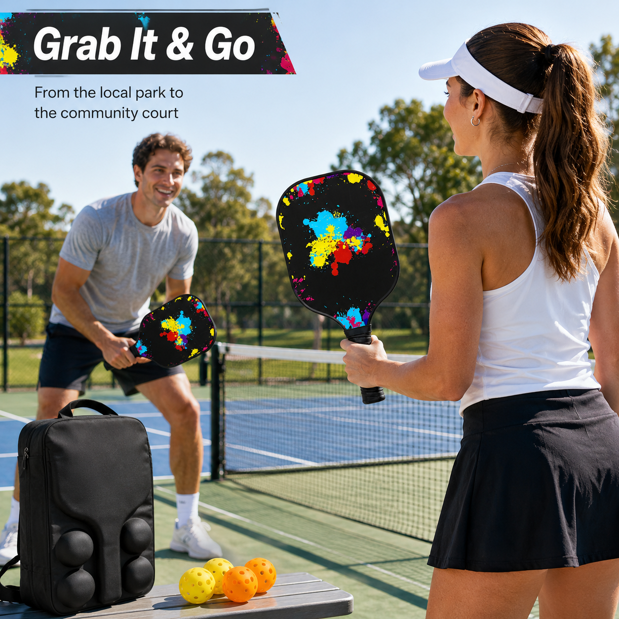 GagaFast T300 Carbon Fiber Pickleball Paddle Set