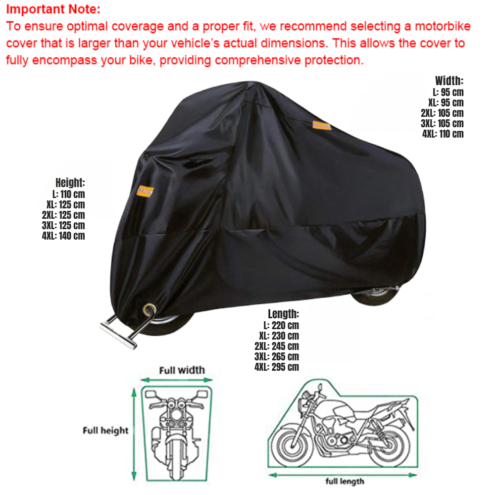 GagaFast Motorbike Cover – Waterproof and UV-Proof Outer Fabric Protection Detail