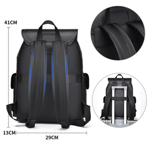 Men’s Classic Monogram Laptop Backpack With Magnetic Buckle