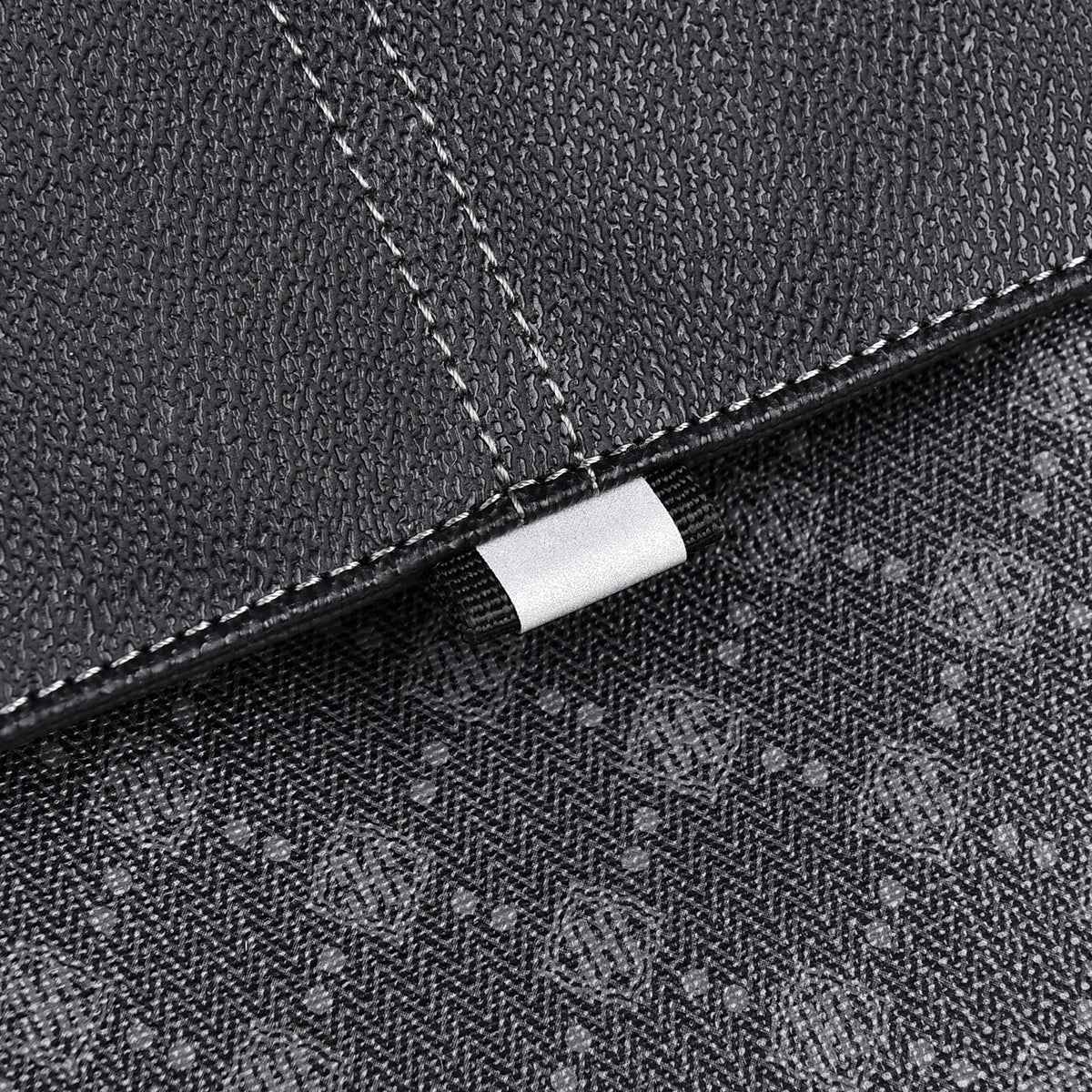 GagaFast Men's Classic Monogram Laptop Backpack with Snap Button Flap