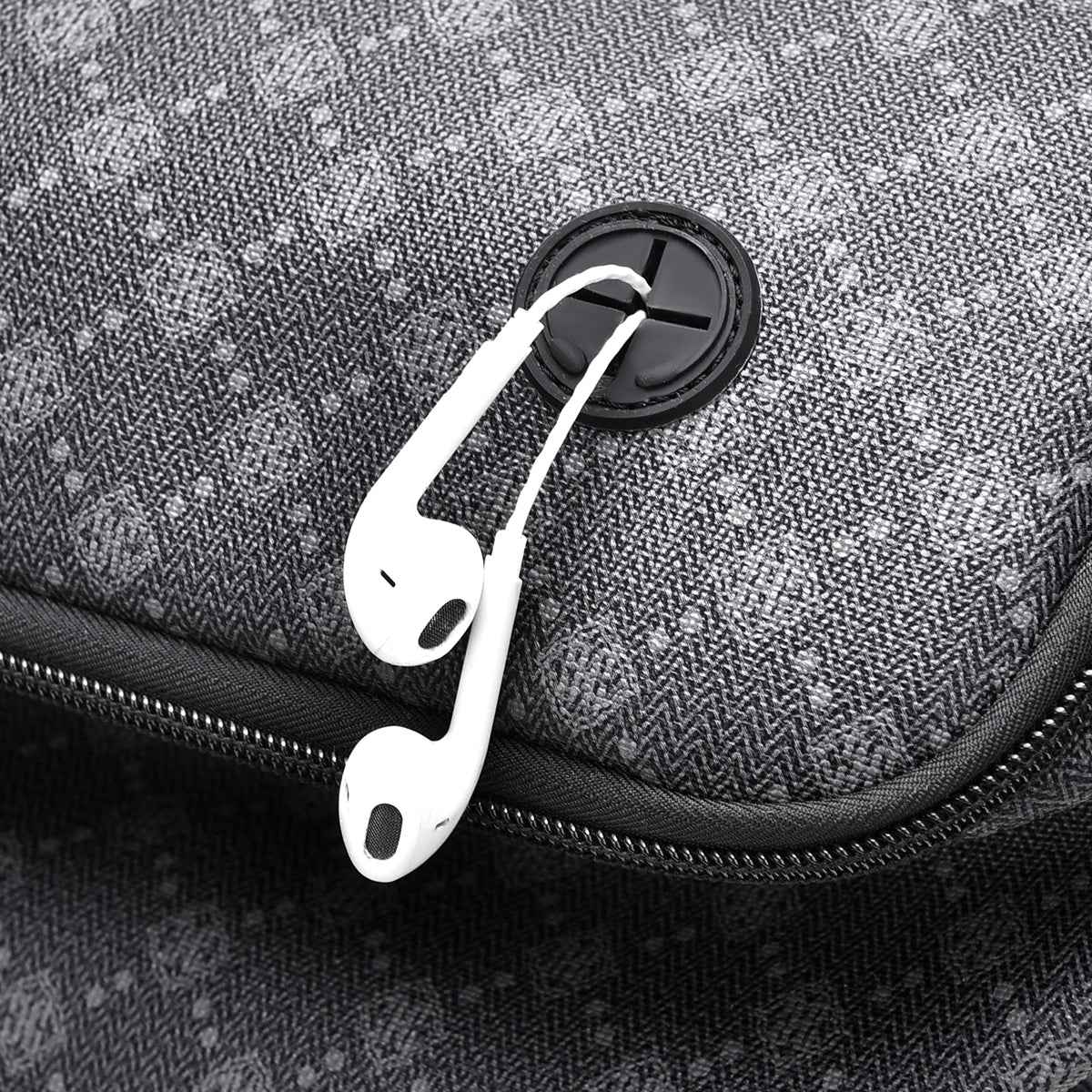 GagaFast Men's Classic Monogram Laptop Backpack with Snap Button Flap