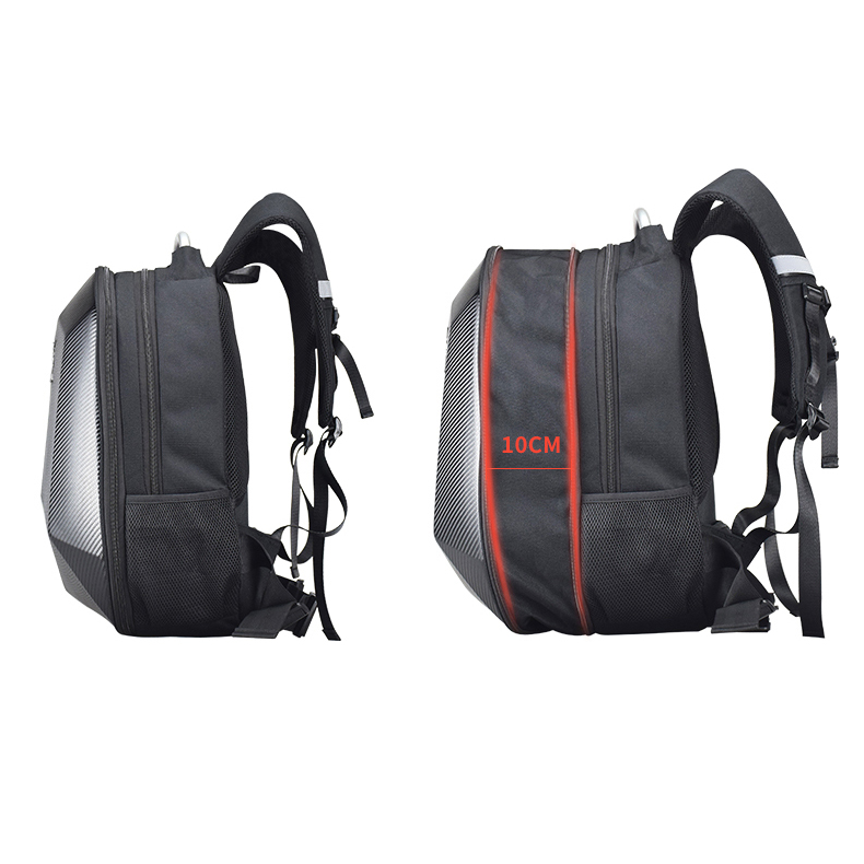 GagaFast – Motorcycle Helmet Laptop Hard Shell Expandable Waterproof Backpack