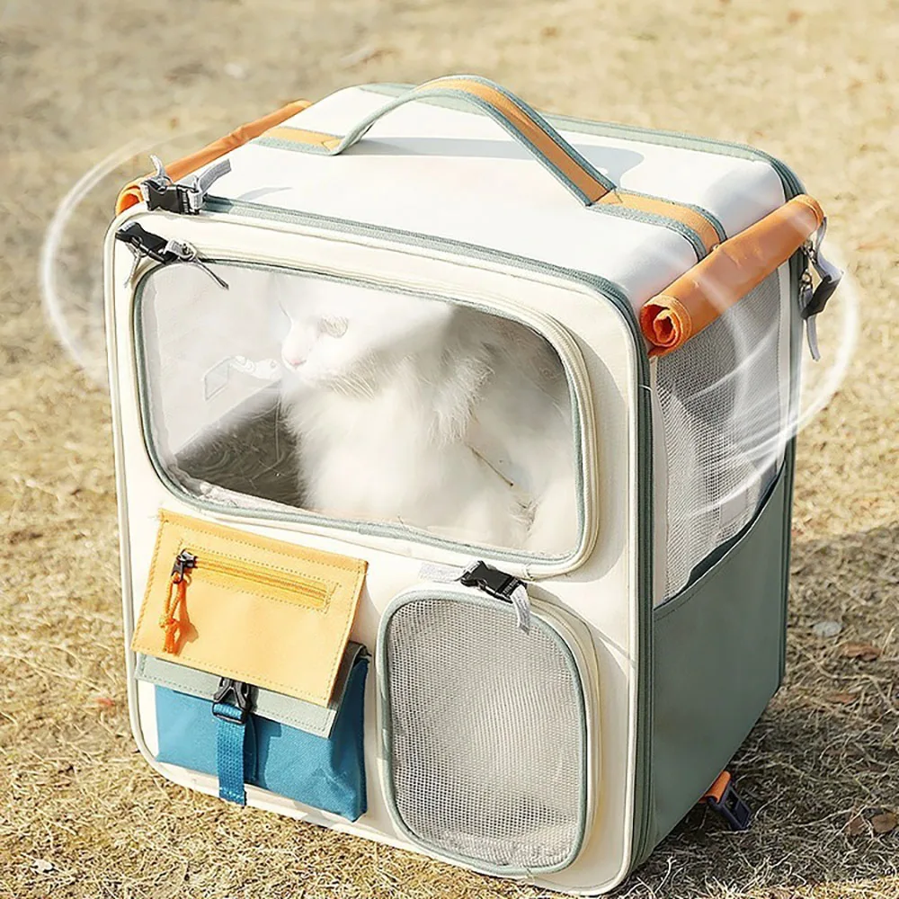 GagaFast Pet Carrier Foldable Backpack for Cats and Small Dogs