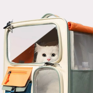 GagaFast Pet Carrier Foldable Backpack for Cats and Small Dogs