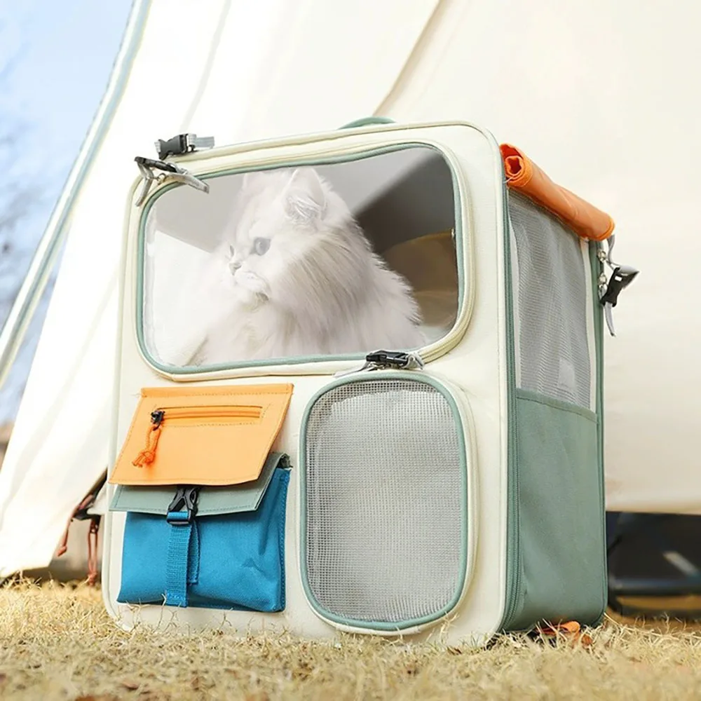 GagaFast Pet Carrier Foldable Backpack for Cats and Small Dogs