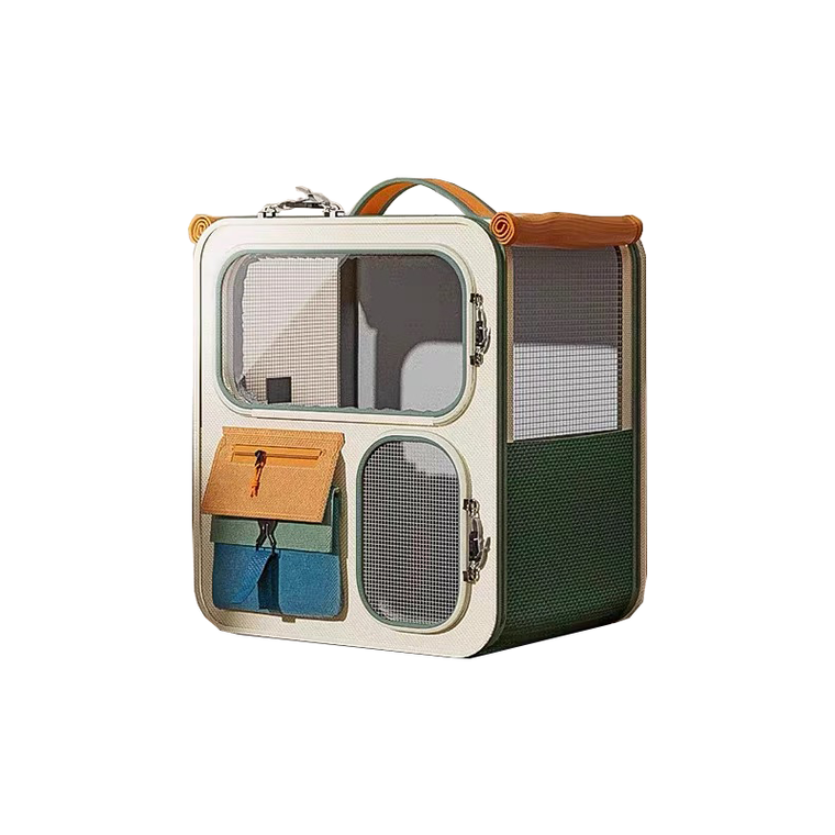 GagaFast foldable pet carrier backpack for cats and small dogs