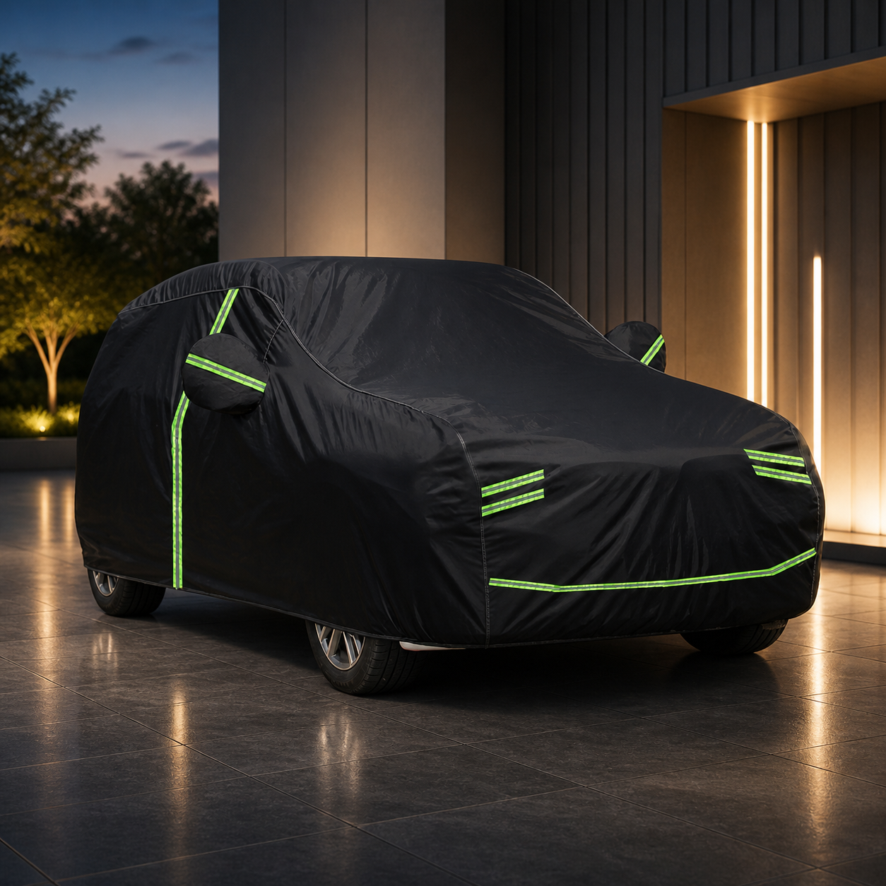 GagaFast Black Shield 420D Oxford Car Cover – All-Weather UV Wind Rain & Dust Protection South Africa