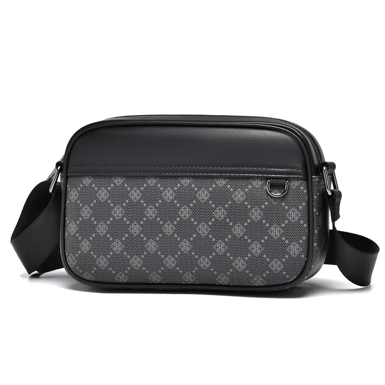 GagaFast men's classic monogram crossbody bag