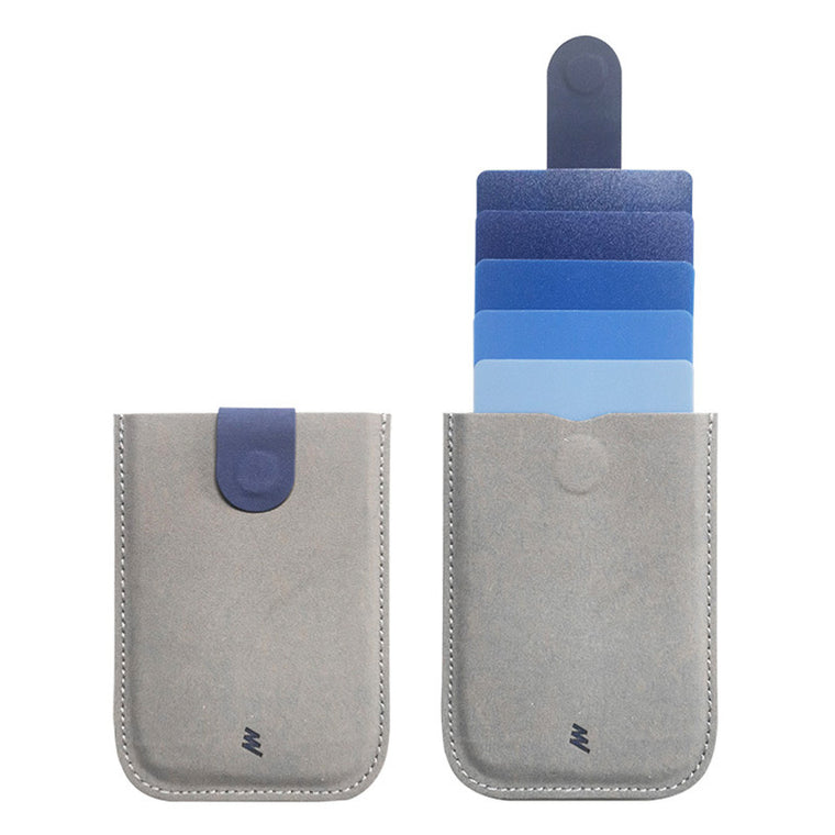 GagaFast blue slim pull-out card holder wallet