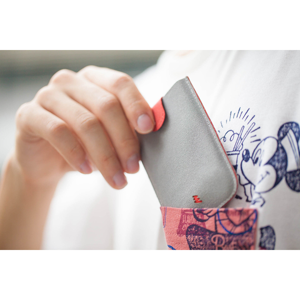 Minimalist Business Slim Foldable Pull-out Card Holder Wallet – Red