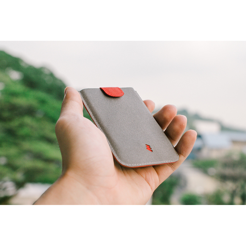 Minimalist Business Slim Foldable Pull-out Card Holder Wallet – Red