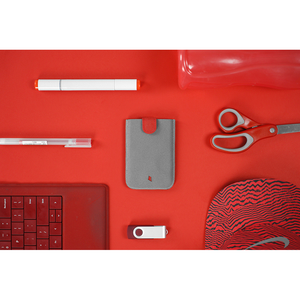 Minimalist Business Slim Foldable Pull-out Card Holder Wallet – Red