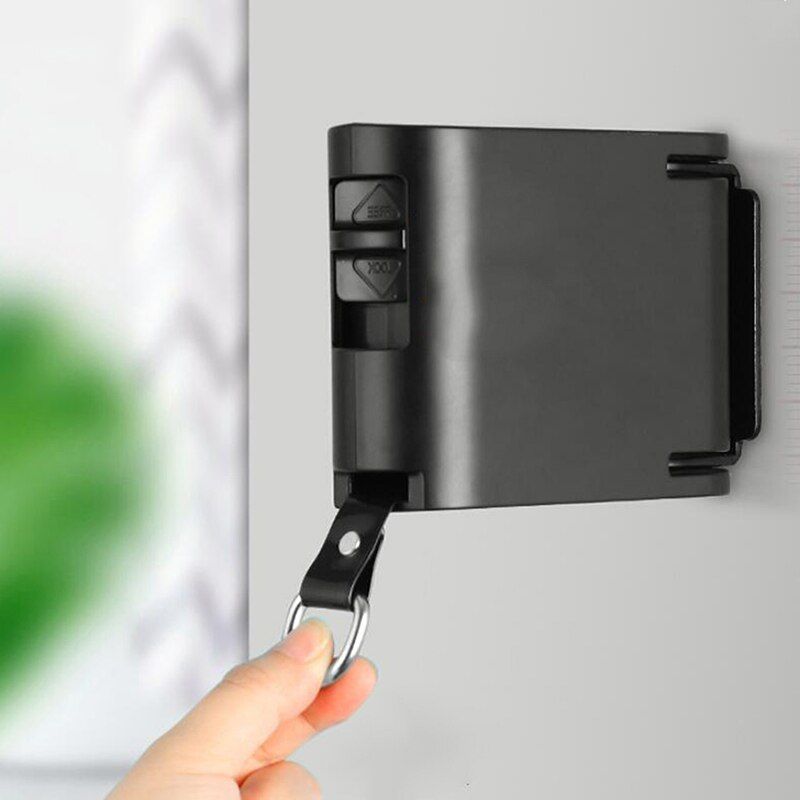 GagaFast Retractable Single Clothesline Washing Line for Indoor and Outdoor – Black