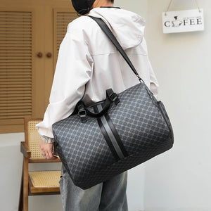 GagaFast Classic Monogram Travel Sports Duffel Bag with Shoe Compartment