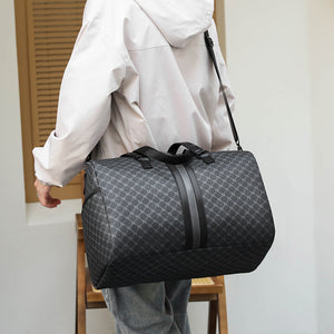 GagaFast Classic Monogram Travel Sports Duffel Bag with Shoe Compartment